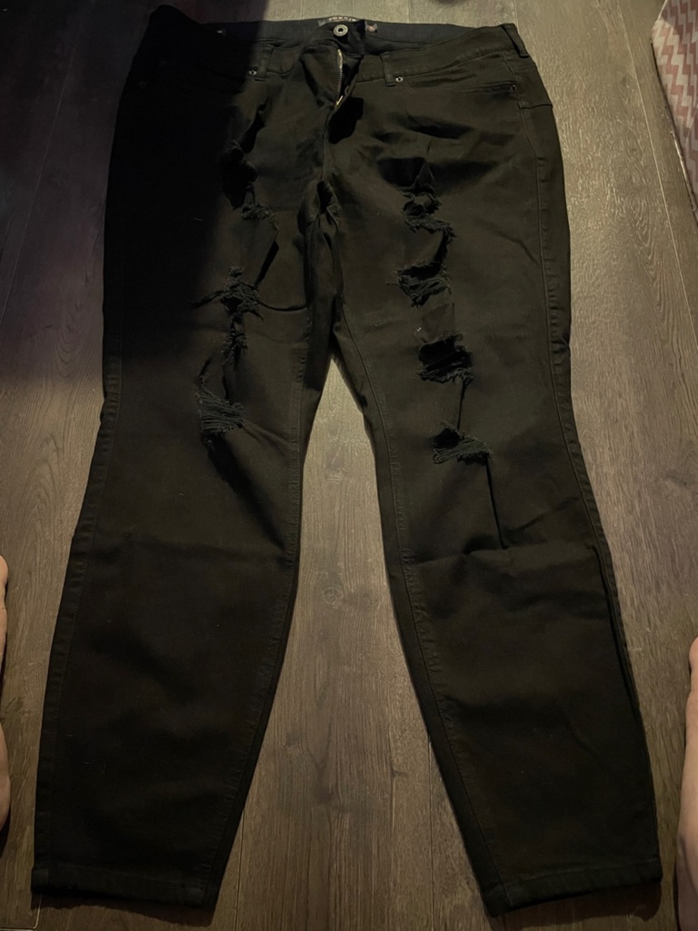 torrid Black Ripped Skinny Jeans